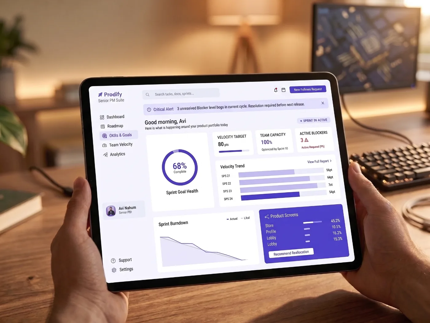 Prodify — SaaS dashboard case study